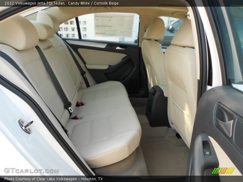 Candy White / Cornsilk Beige 2012 Volkswagen Jetta TDI Sedan