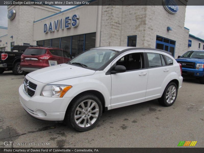 Bright White / Dark Slate Gray 2011 Dodge Caliber Heat