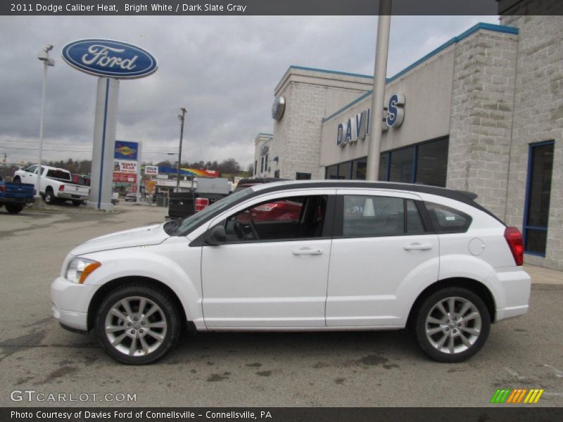 Bright White / Dark Slate Gray 2011 Dodge Caliber Heat