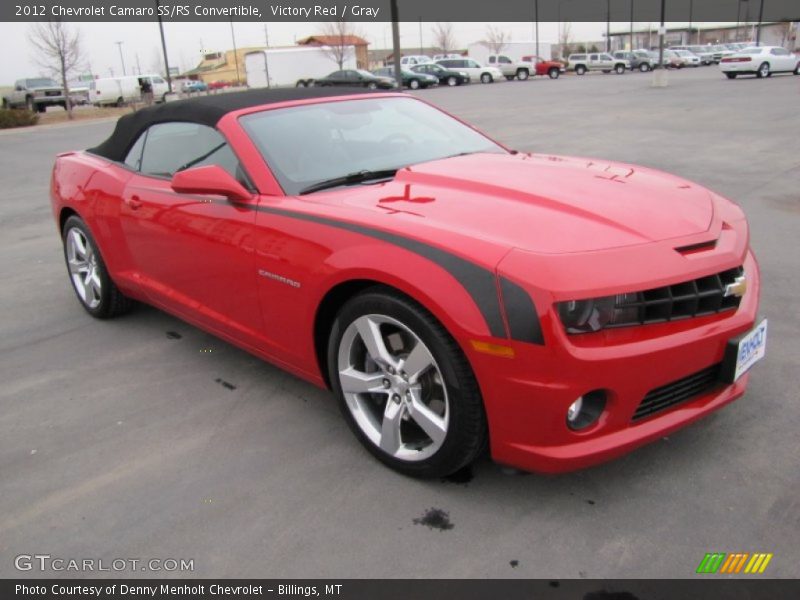 Victory Red / Gray 2012 Chevrolet Camaro SS/RS Convertible