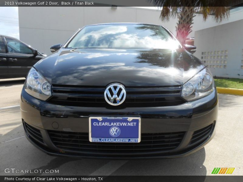 Black / Titan Black 2013 Volkswagen Golf 2 Door