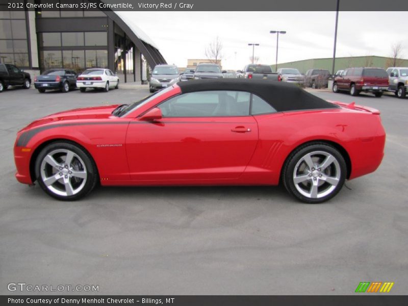 Victory Red / Gray 2012 Chevrolet Camaro SS/RS Convertible