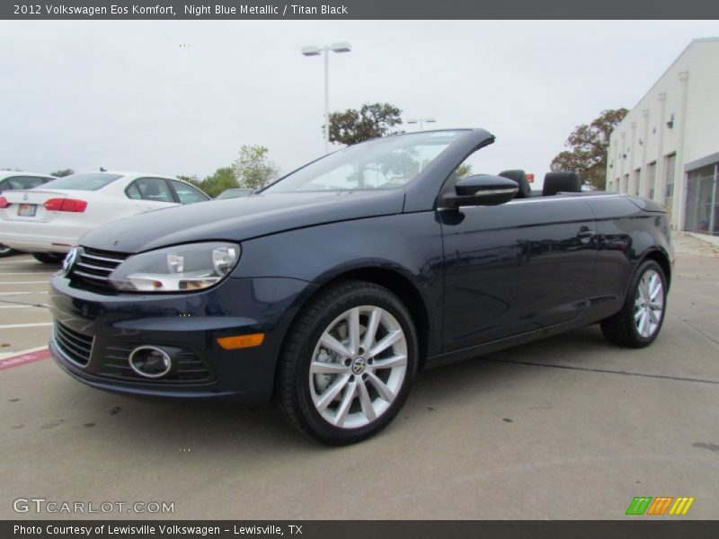 Night Blue Metallic / Titan Black 2012 Volkswagen Eos Komfort