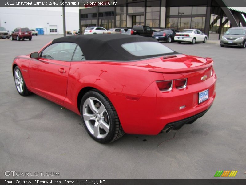 Victory Red / Gray 2012 Chevrolet Camaro SS/RS Convertible