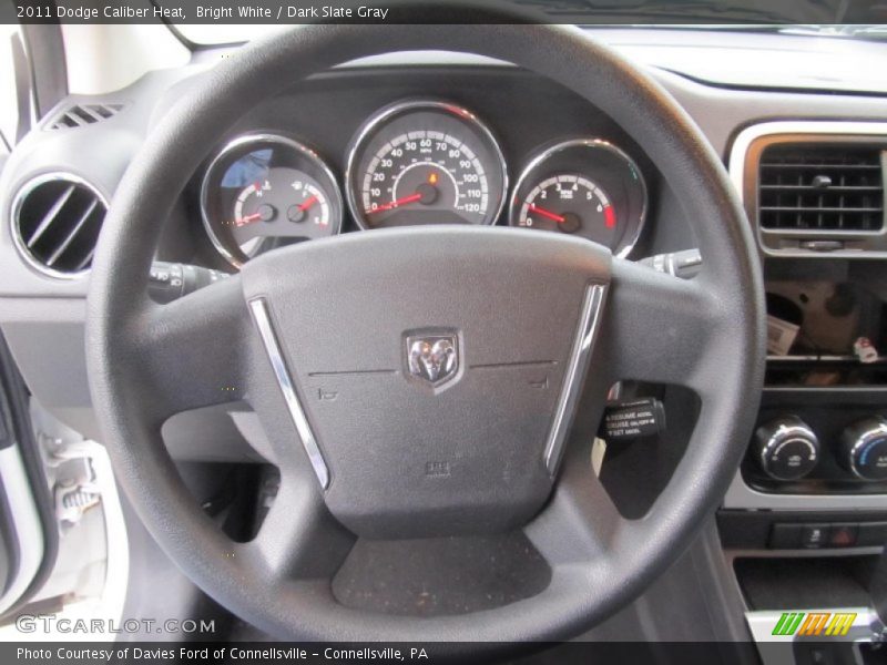 Bright White / Dark Slate Gray 2011 Dodge Caliber Heat