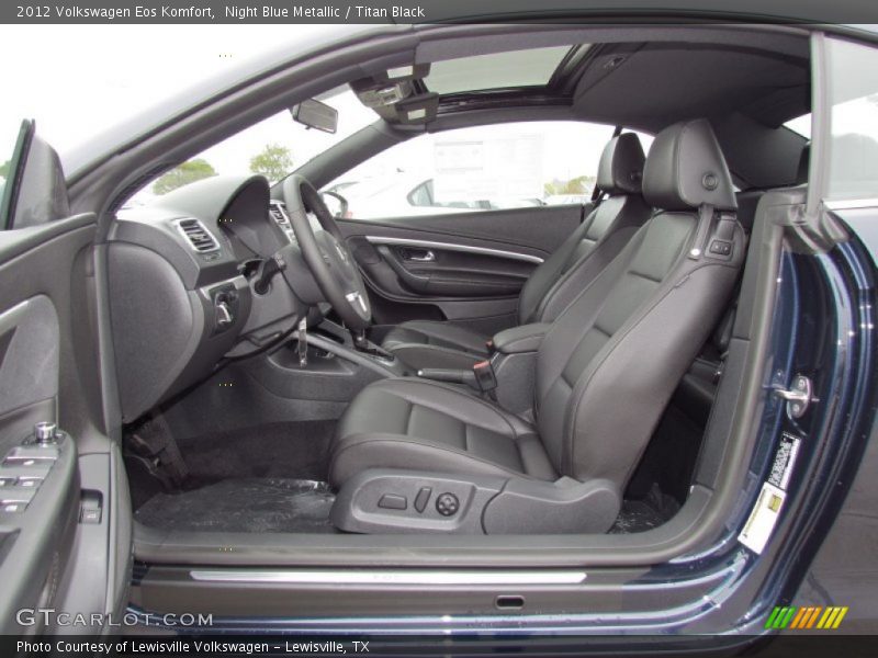Night Blue Metallic / Titan Black 2012 Volkswagen Eos Komfort