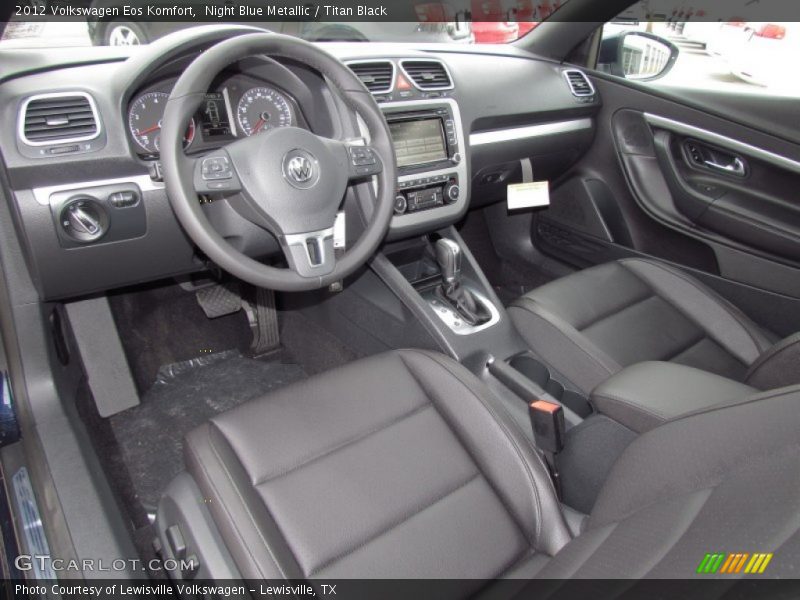 Night Blue Metallic / Titan Black 2012 Volkswagen Eos Komfort