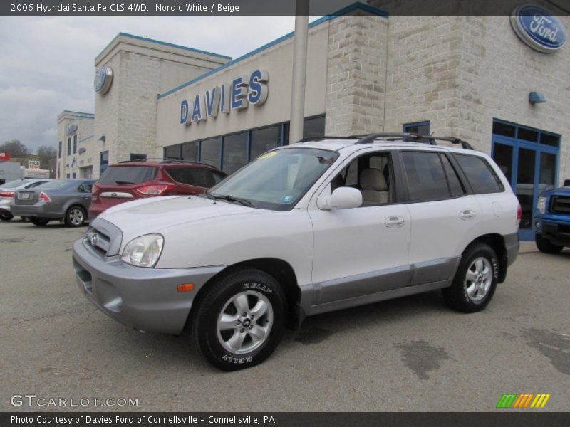 Nordic White / Beige 2006 Hyundai Santa Fe GLS 4WD