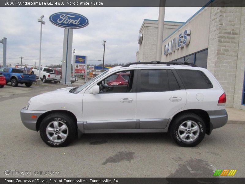 Nordic White / Beige 2006 Hyundai Santa Fe GLS 4WD