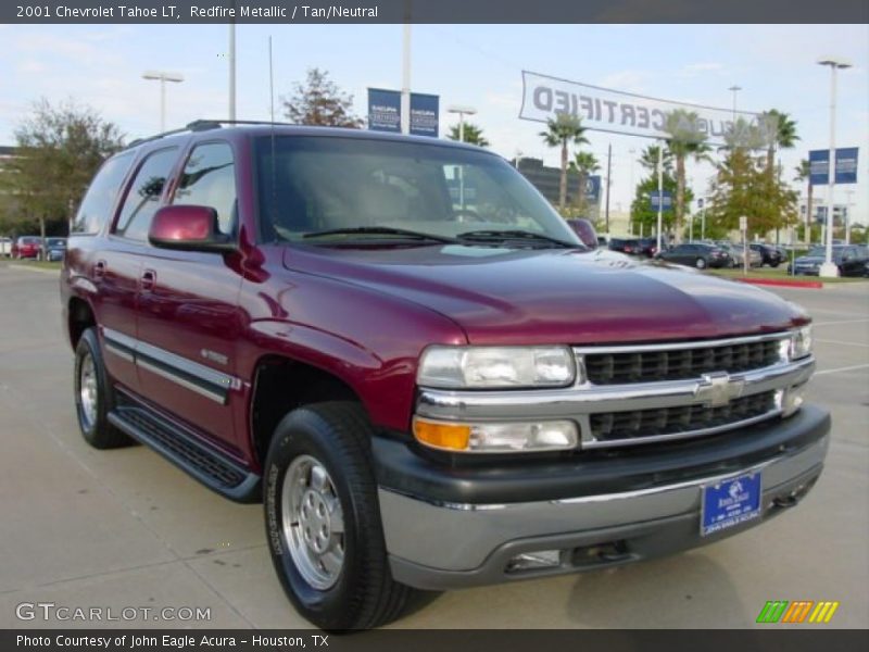 Redfire Metallic / Tan/Neutral 2001 Chevrolet Tahoe LT