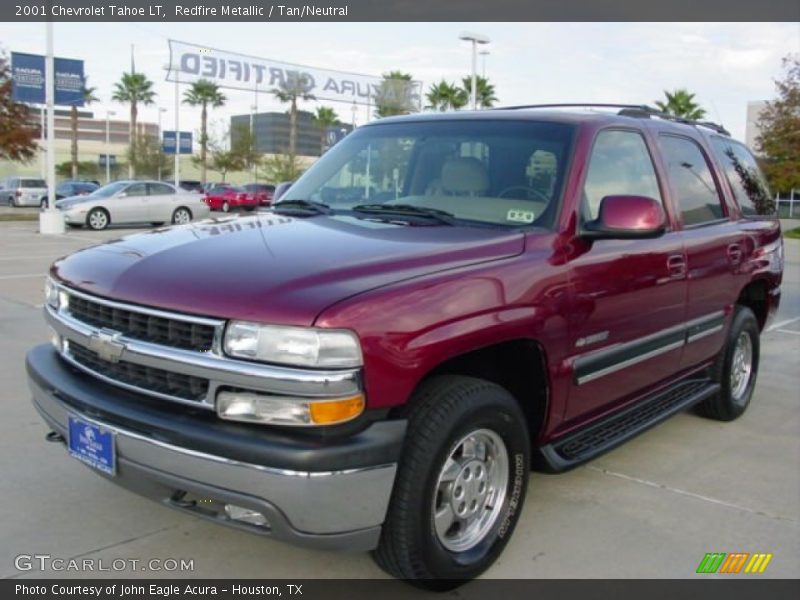 Redfire Metallic / Tan/Neutral 2001 Chevrolet Tahoe LT