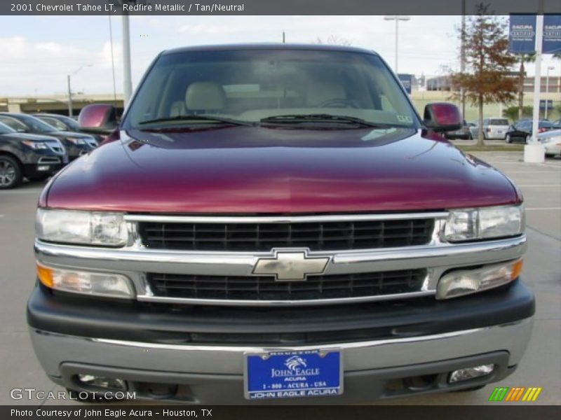 Redfire Metallic / Tan/Neutral 2001 Chevrolet Tahoe LT