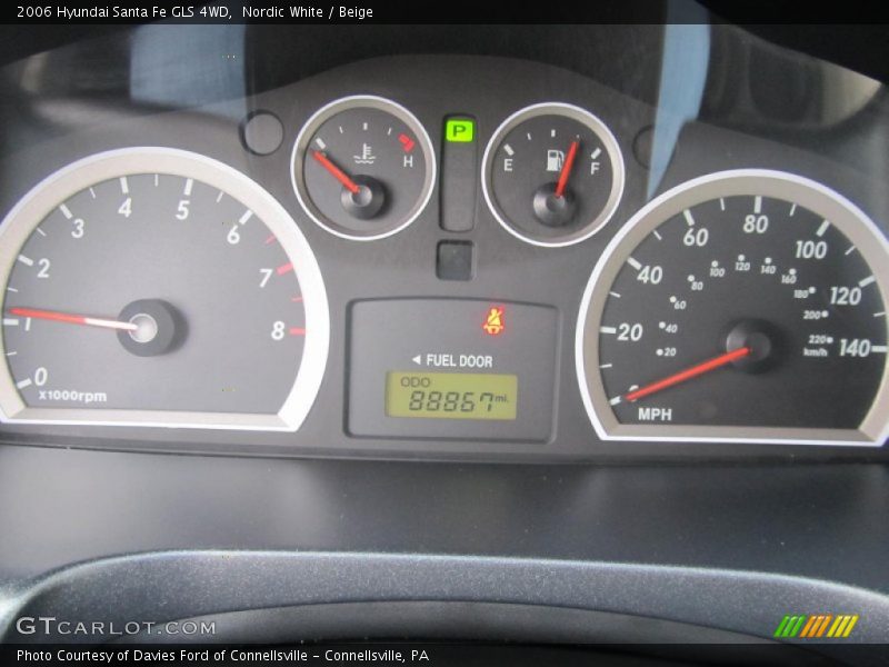 Nordic White / Beige 2006 Hyundai Santa Fe GLS 4WD