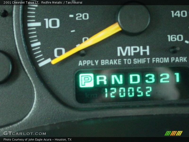 Redfire Metallic / Tan/Neutral 2001 Chevrolet Tahoe LT