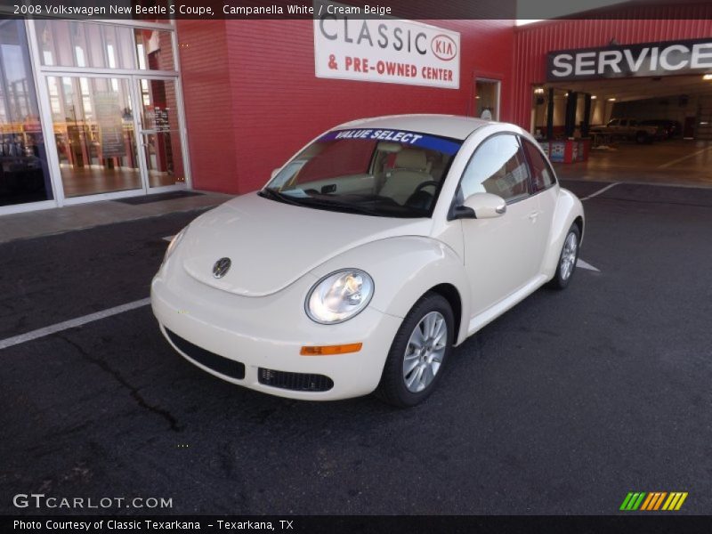 Campanella White / Cream Beige 2008 Volkswagen New Beetle S Coupe