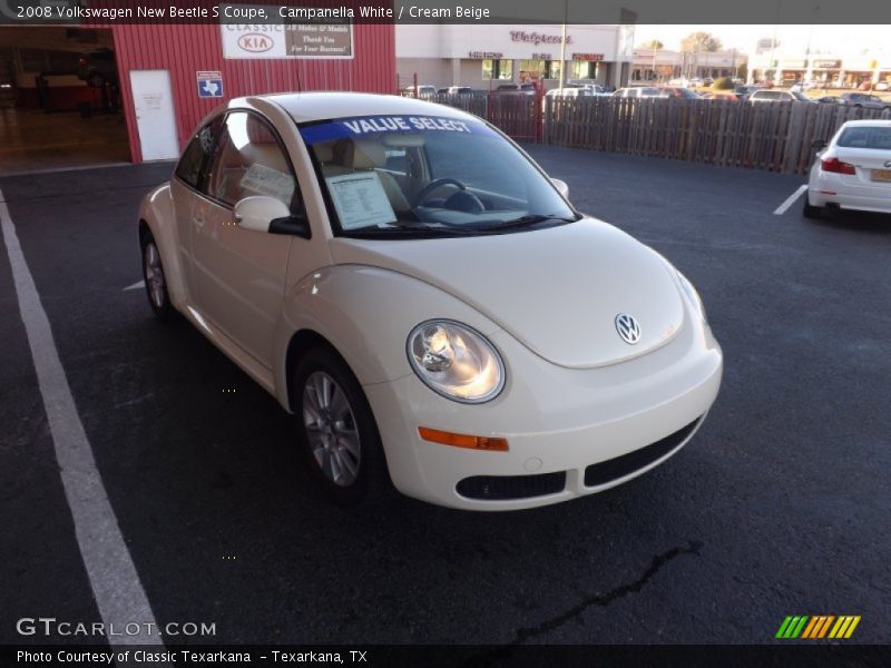 Campanella White / Cream Beige 2008 Volkswagen New Beetle S Coupe