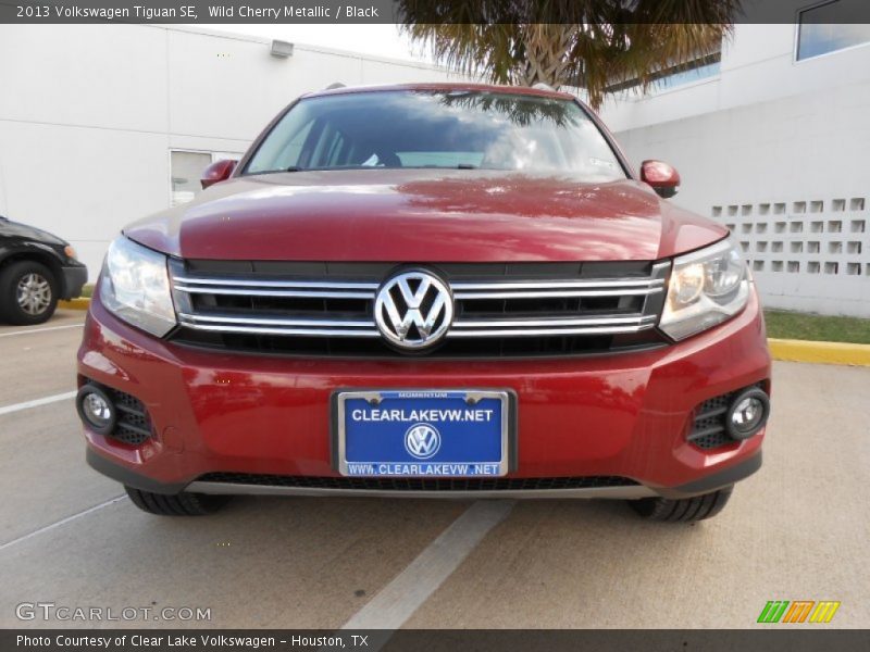 Wild Cherry Metallic / Black 2013 Volkswagen Tiguan SE