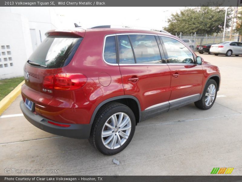 Wild Cherry Metallic / Black 2013 Volkswagen Tiguan SE