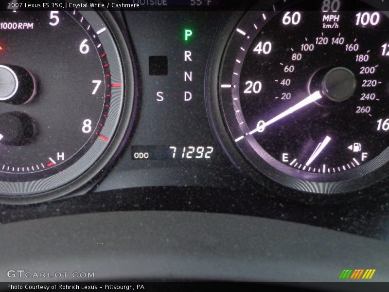 Crystal White / Cashmere 2007 Lexus ES 350
