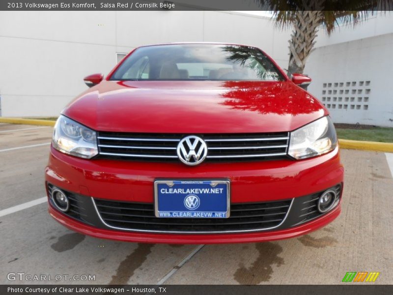 Salsa Red / Cornsilk Beige 2013 Volkswagen Eos Komfort