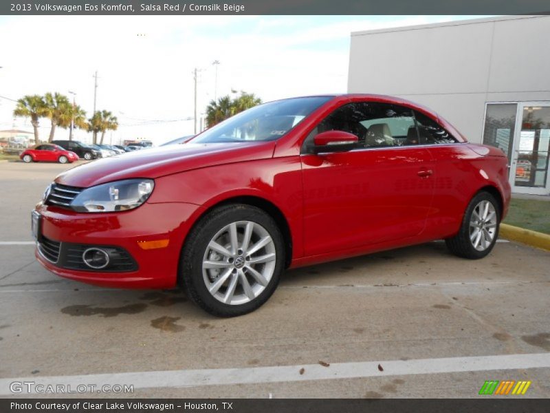 Salsa Red / Cornsilk Beige 2013 Volkswagen Eos Komfort