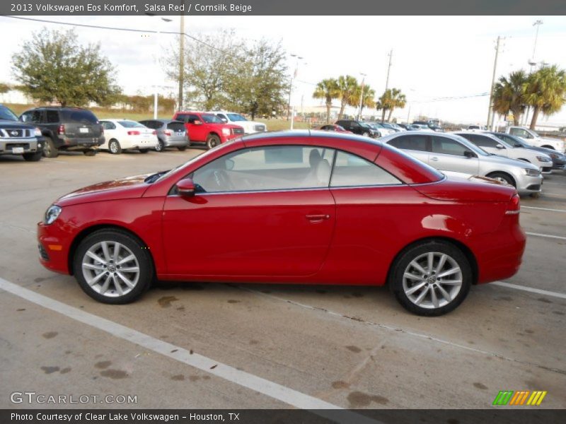 Salsa Red / Cornsilk Beige 2013 Volkswagen Eos Komfort
