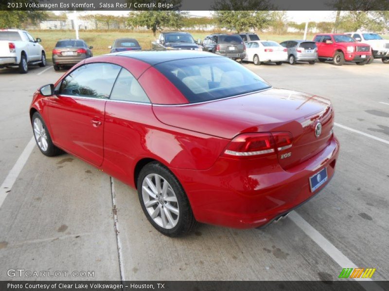 Salsa Red / Cornsilk Beige 2013 Volkswagen Eos Komfort