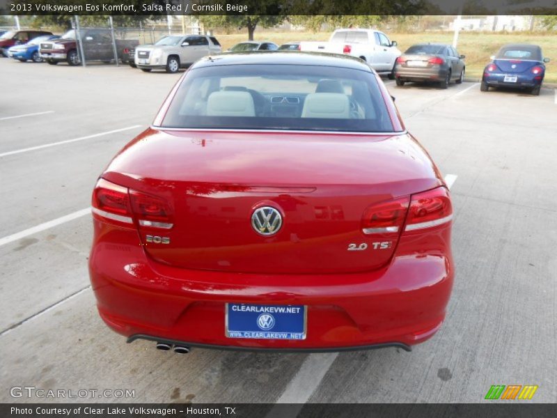 Salsa Red / Cornsilk Beige 2013 Volkswagen Eos Komfort