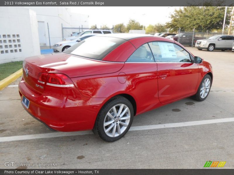 Salsa Red / Cornsilk Beige 2013 Volkswagen Eos Komfort