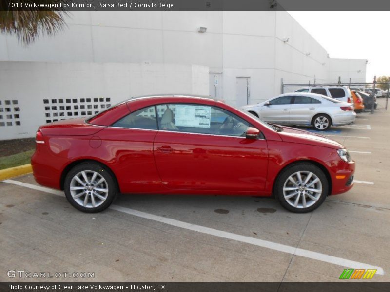 Salsa Red / Cornsilk Beige 2013 Volkswagen Eos Komfort