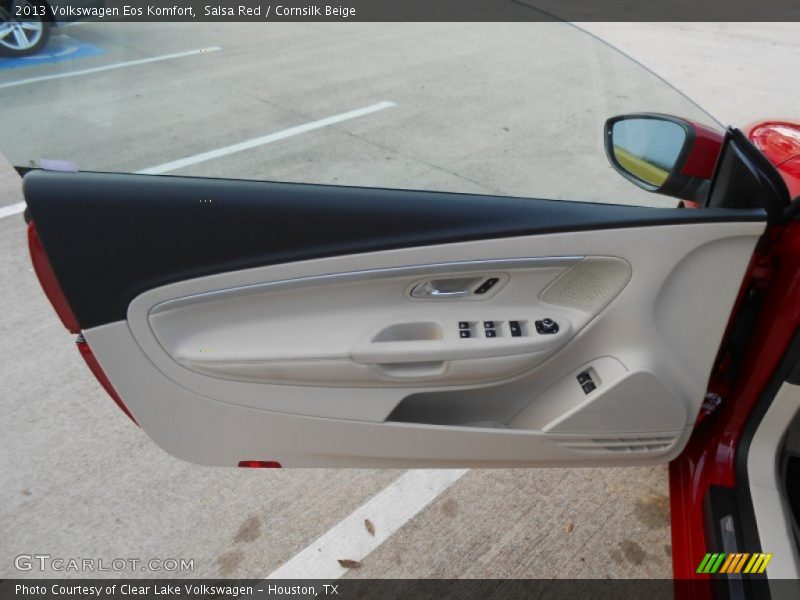 Salsa Red / Cornsilk Beige 2013 Volkswagen Eos Komfort