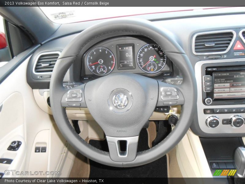 Salsa Red / Cornsilk Beige 2013 Volkswagen Eos Komfort