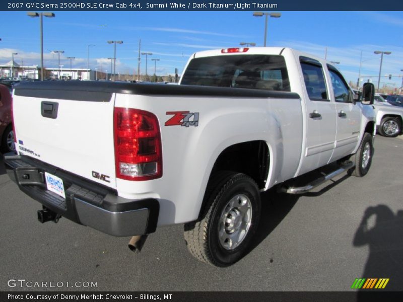 Summit White / Dark Titanium/Light Titanium 2007 GMC Sierra 2500HD SLE Crew Cab 4x4