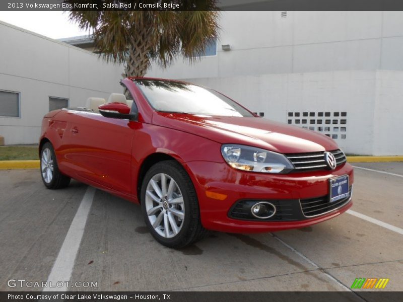 Salsa Red / Cornsilk Beige 2013 Volkswagen Eos Komfort