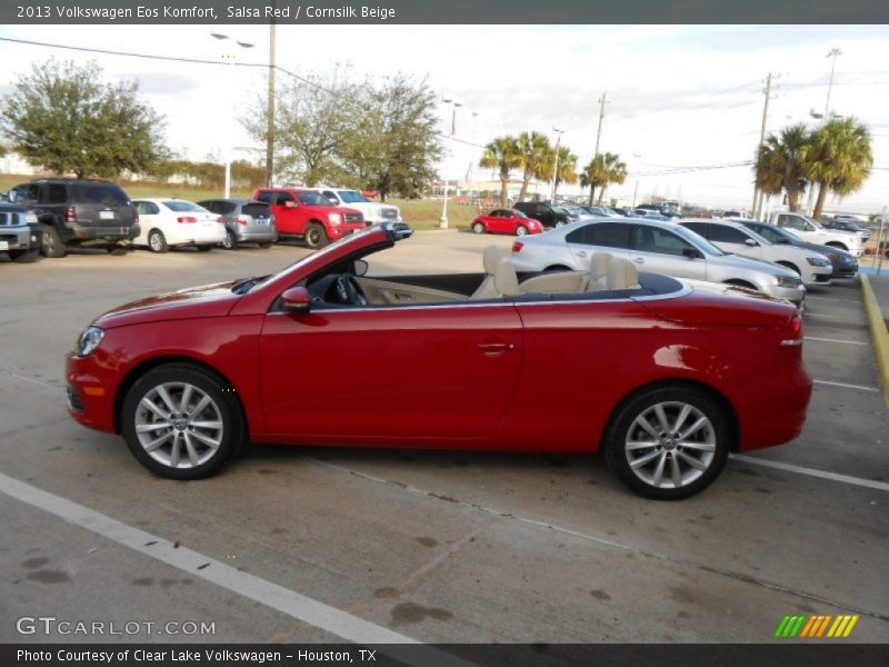 Salsa Red / Cornsilk Beige 2013 Volkswagen Eos Komfort