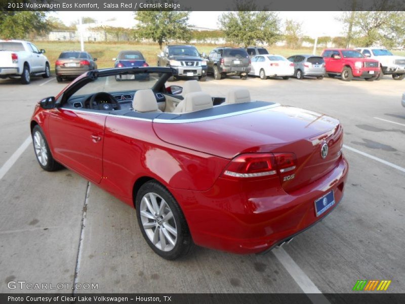 Salsa Red / Cornsilk Beige 2013 Volkswagen Eos Komfort