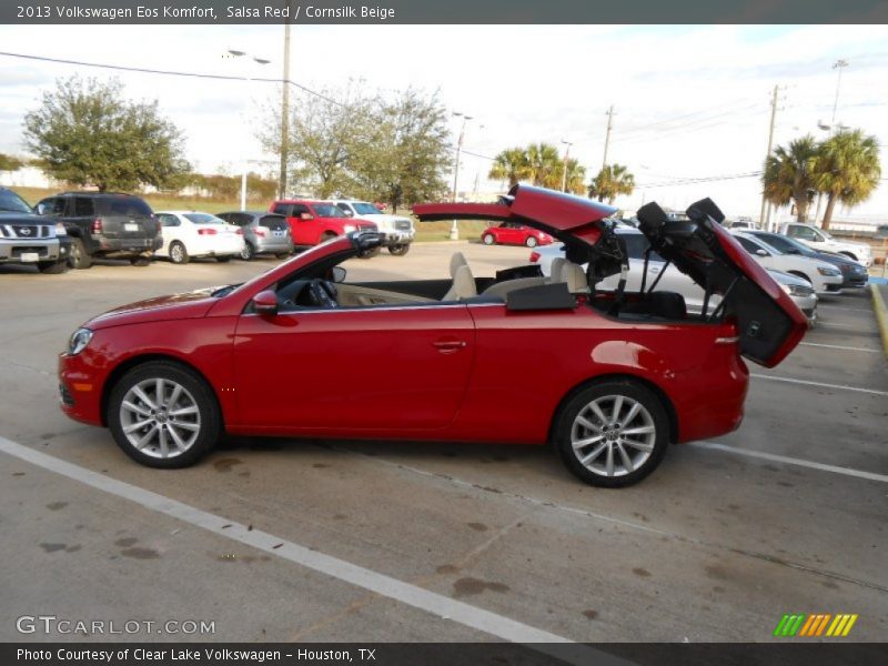 Salsa Red / Cornsilk Beige 2013 Volkswagen Eos Komfort