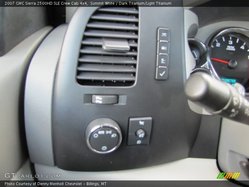 Summit White / Dark Titanium/Light Titanium 2007 GMC Sierra 2500HD SLE Crew Cab 4x4