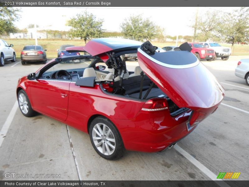 Salsa Red / Cornsilk Beige 2013 Volkswagen Eos Komfort