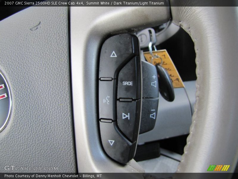 Summit White / Dark Titanium/Light Titanium 2007 GMC Sierra 2500HD SLE Crew Cab 4x4
