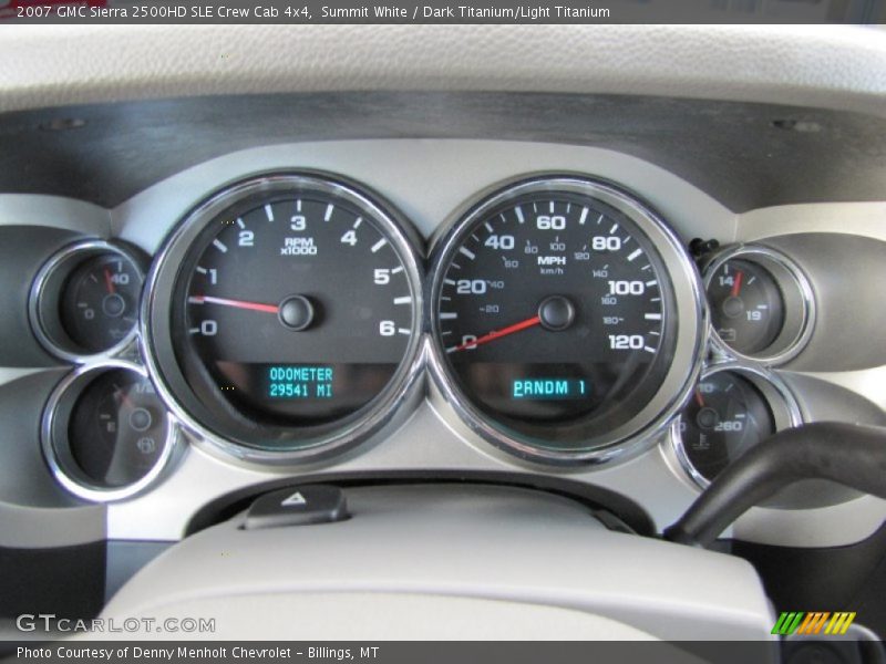 Summit White / Dark Titanium/Light Titanium 2007 GMC Sierra 2500HD SLE Crew Cab 4x4