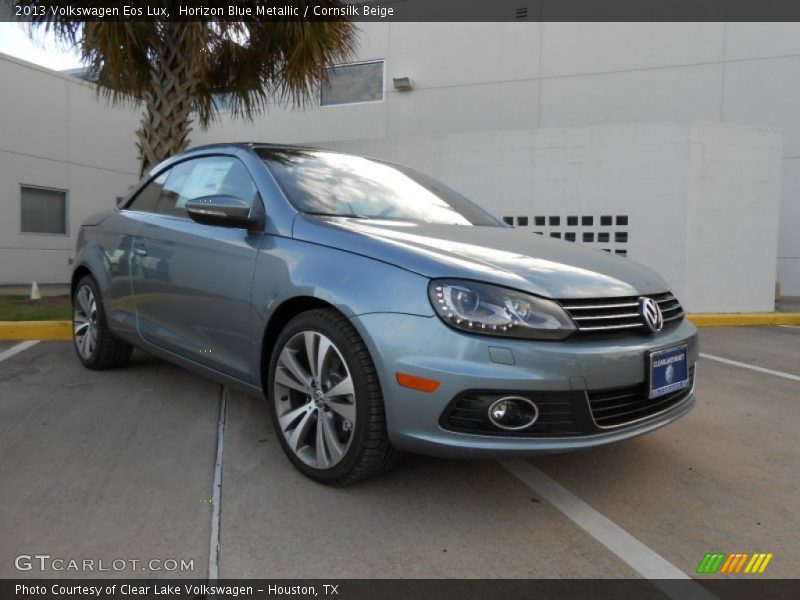 Horizon Blue Metallic / Cornsilk Beige 2013 Volkswagen Eos Lux