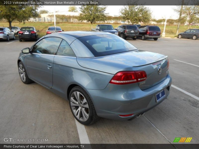 Horizon Blue Metallic / Cornsilk Beige 2013 Volkswagen Eos Lux