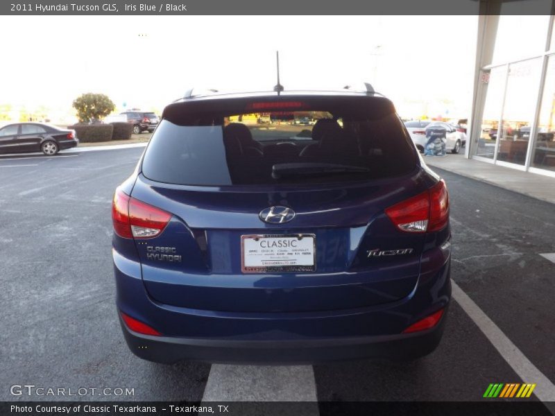 Iris Blue / Black 2011 Hyundai Tucson GLS