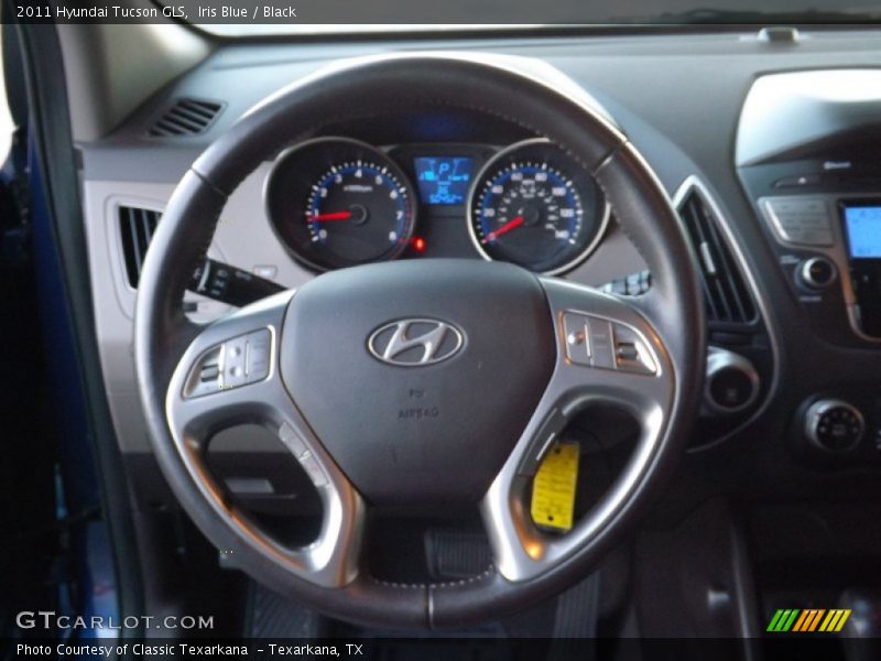 Iris Blue / Black 2011 Hyundai Tucson GLS