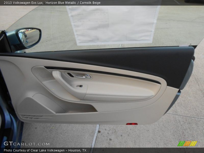 Horizon Blue Metallic / Cornsilk Beige 2013 Volkswagen Eos Lux