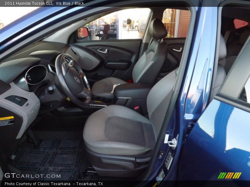 Iris Blue / Black 2011 Hyundai Tucson GLS