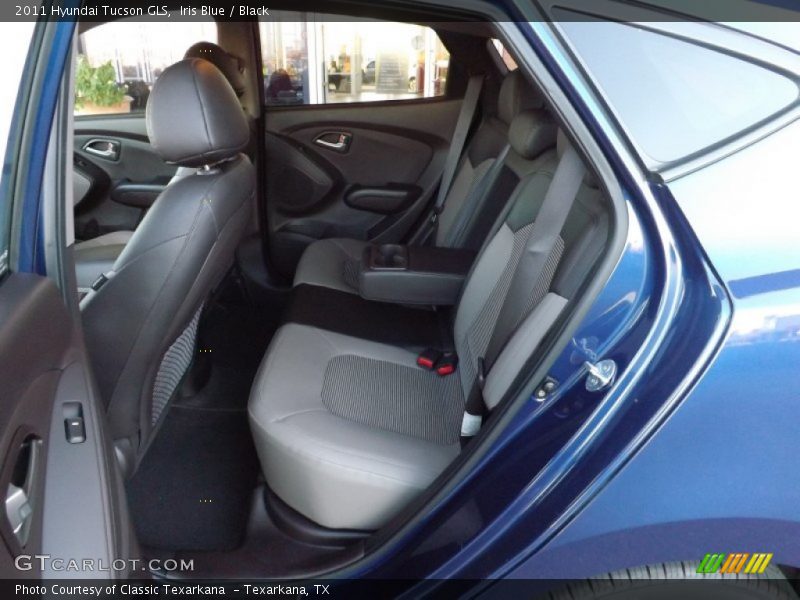 Iris Blue / Black 2011 Hyundai Tucson GLS