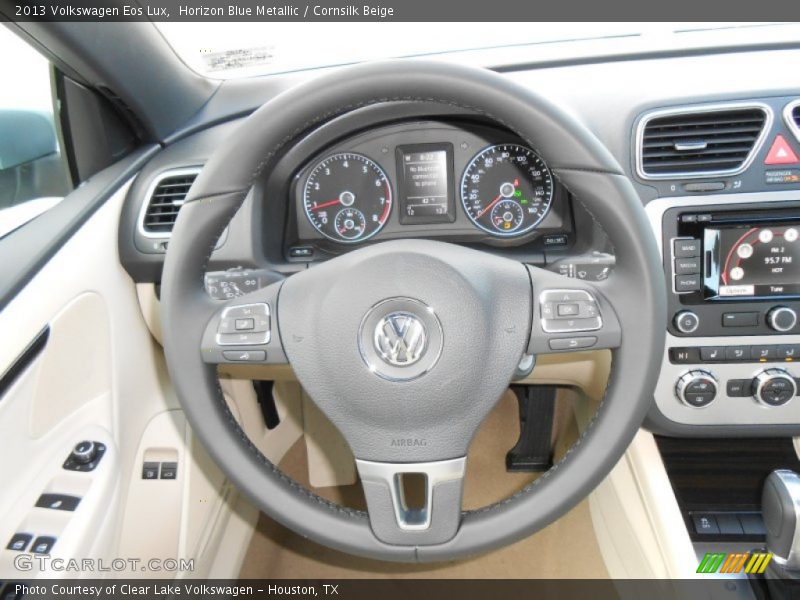 Horizon Blue Metallic / Cornsilk Beige 2013 Volkswagen Eos Lux
