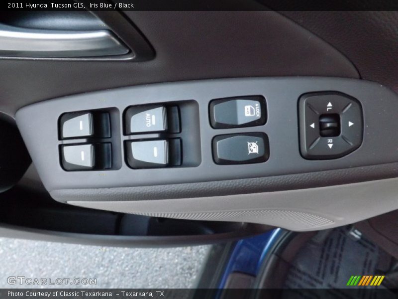 Iris Blue / Black 2011 Hyundai Tucson GLS